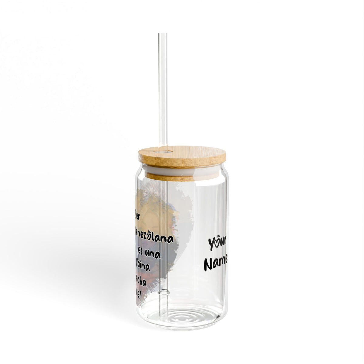 SER VENEZOLANA ES TODO UN ORGULLO, VALE" - PERSONALIZA TU NOMBRE Sipper Glass, 16oz