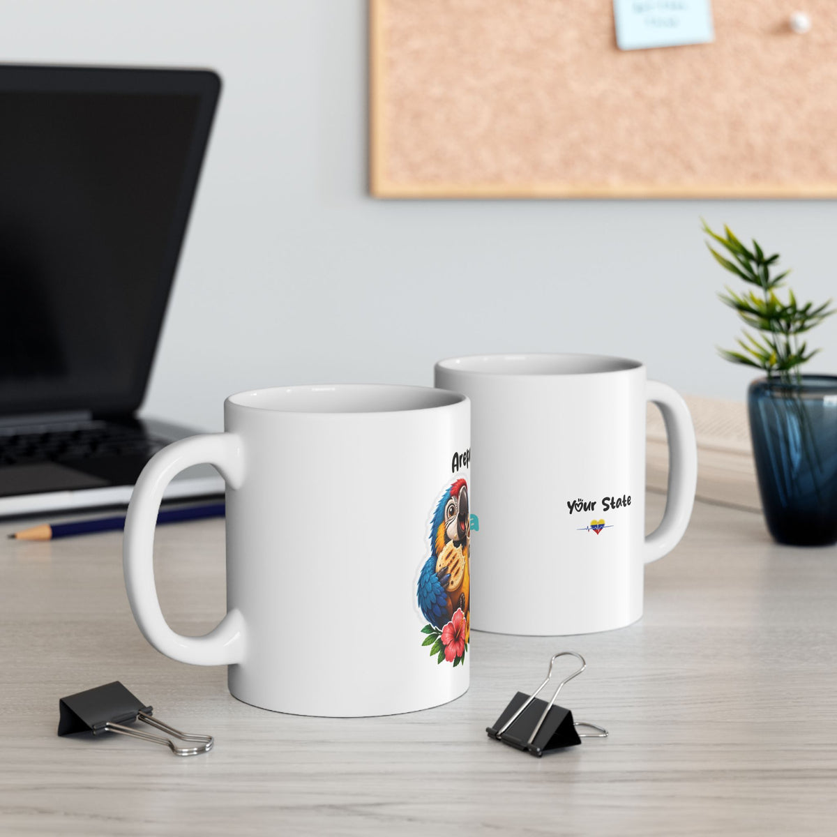 TAZA "AREPA CON CAFÉ" - PERSONALIZA TU ESTADO VENEZOLANO Ceramic Mug, (11oz, 15oz)