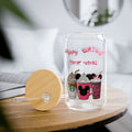VASO SIPPER PERSONALIZADO "HAPPY BIRTHDAY" - DISEÑO BEBIDAS CUTE Sipper Glass, 16oz