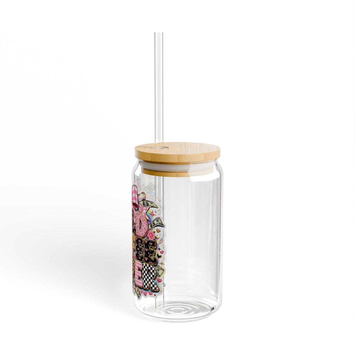 COLD  COFFE LOVER MONEY Sipper Glass, 16oz