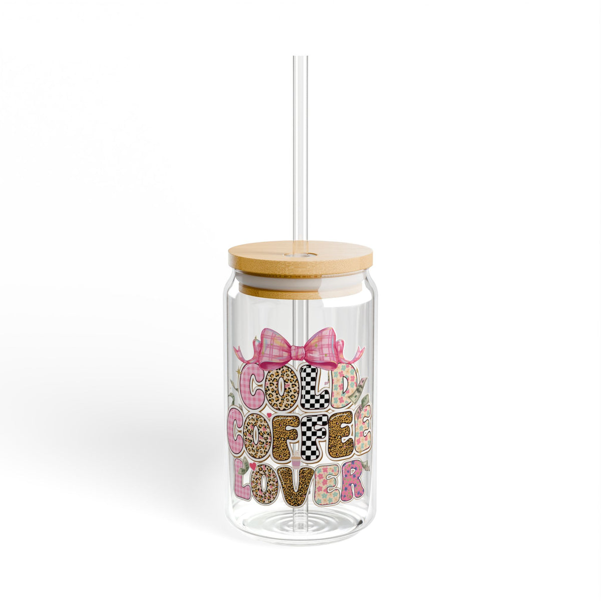 COLD COFFE LOVER Coquete  Sipper Glass, 16oz