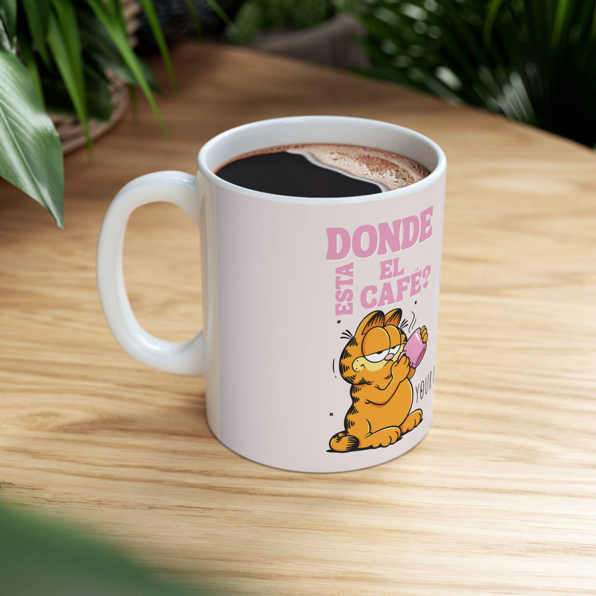 TAZA DE CAFÉ PERSONALIZADA GARFIELD Ceramic Mug, (11oz, 15oz)