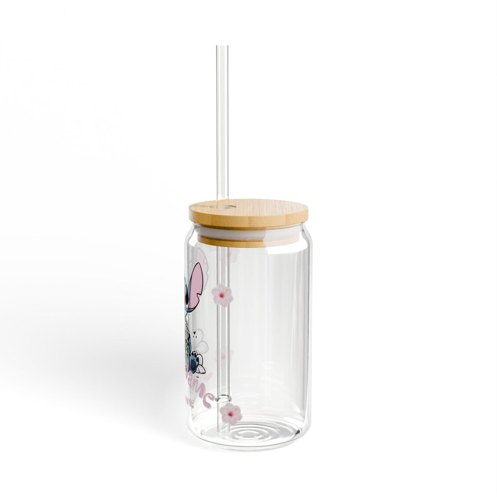 STITCH CUTE STARBUCKS Sipper Glass, 16oz