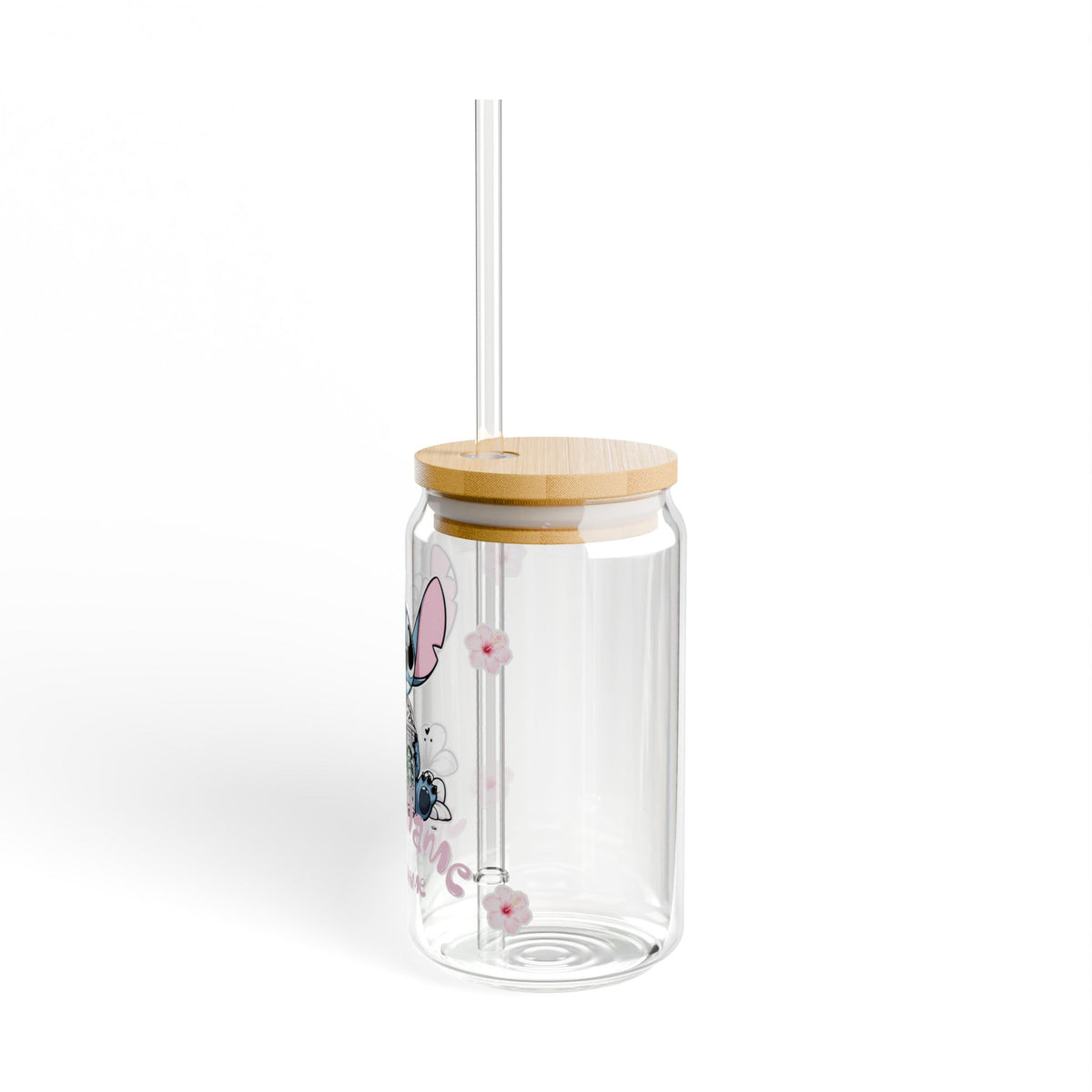 STITCH CUTE STARBUCKS Sipper Glass, 16oz