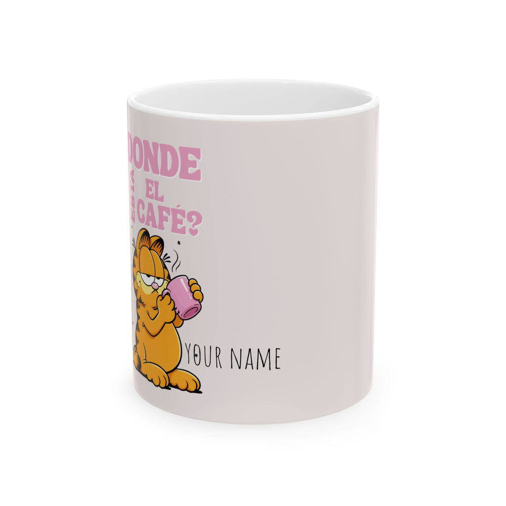 TAZA DE CAFÉ PERSONALIZADA GARFIELD Ceramic Mug, (11oz, 15oz)