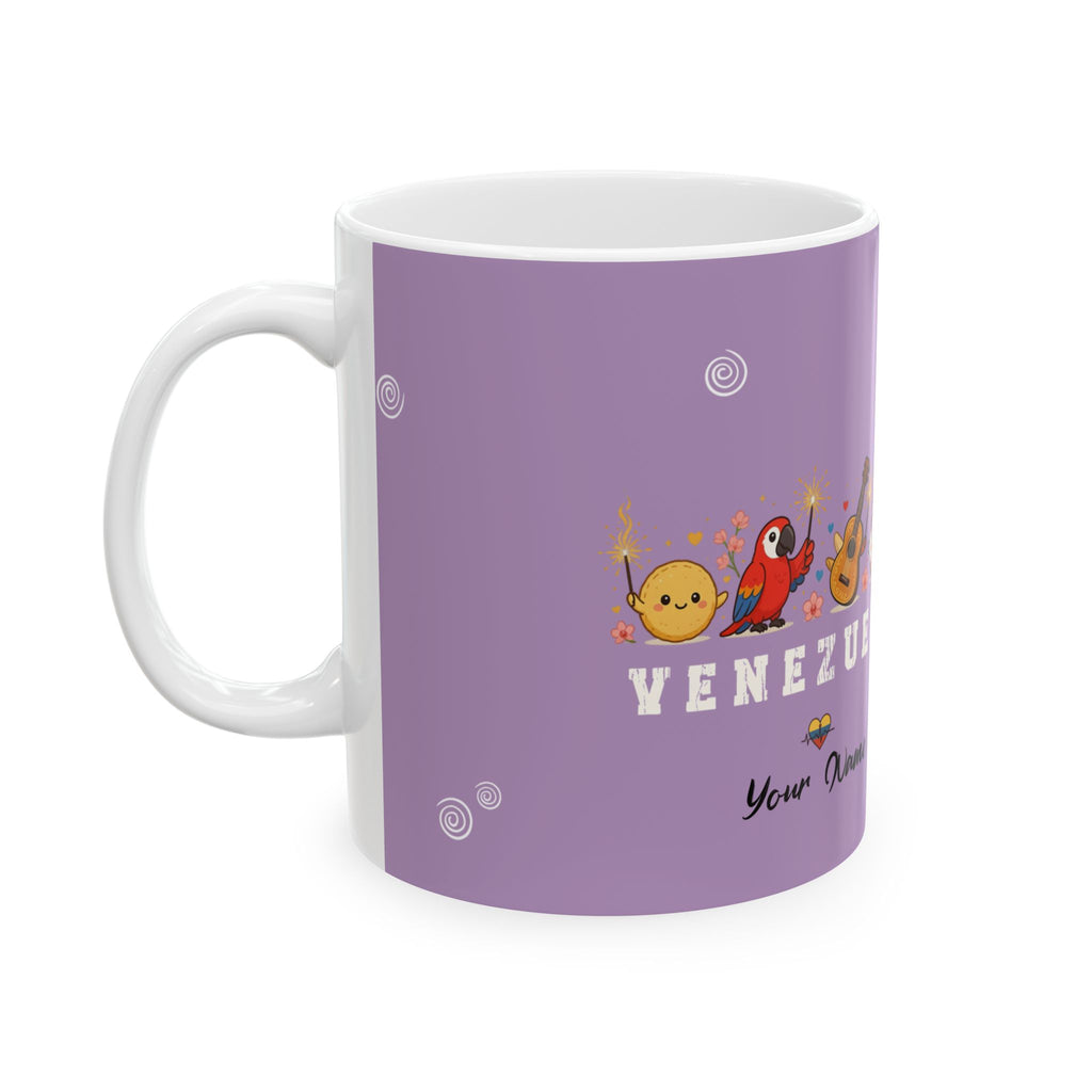 TODO ES VENEZUELA" - PERSONALIZA CON TU NOMBRE Ceramic Mug, (11oz, 15oz)