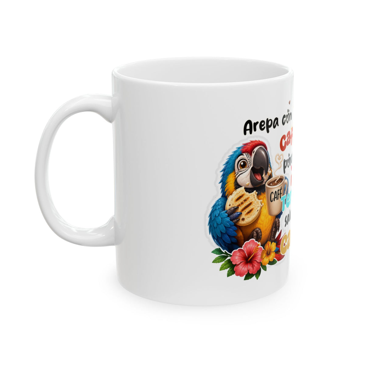 TAZA "AREPA CON CAFÉ" - PERSONALIZA TU ESTADO VENEZOLANO Ceramic Mug, (11oz, 15oz)