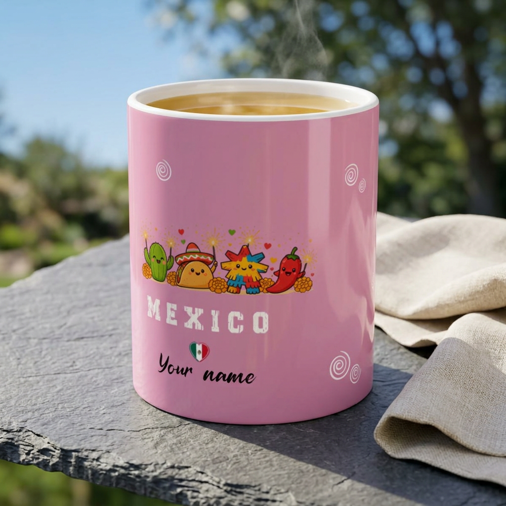 Mexico Taza Personalizada Ceramic Mug, (11oz, 15oz)