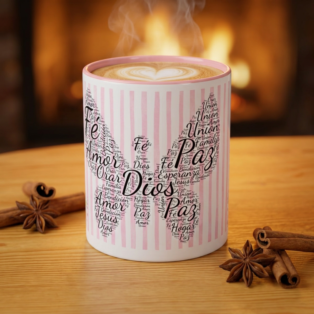 TAZA "FE EN CADA SORBO" - 2 COLORES | PERSONALIZA TU NOMBRE Accent Coffee Mug (11, 15oz)