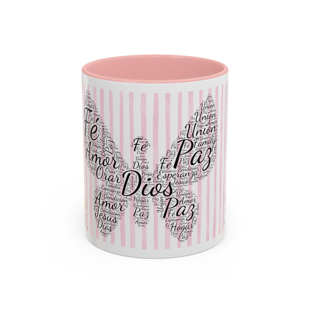 TAZA "FE EN CADA SORBO" - 2 COLORES | PERSONALIZA TU NOMBRE Accent Coffee Mug (11, 15oz)