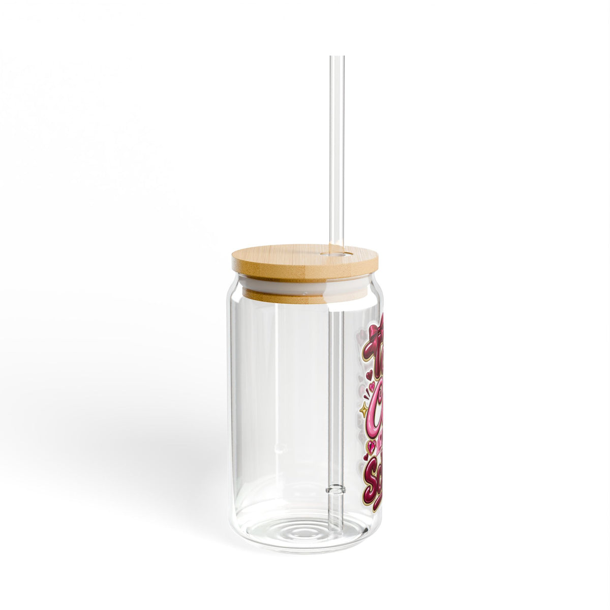 Too Cute for School Sipper Glass, 16oz