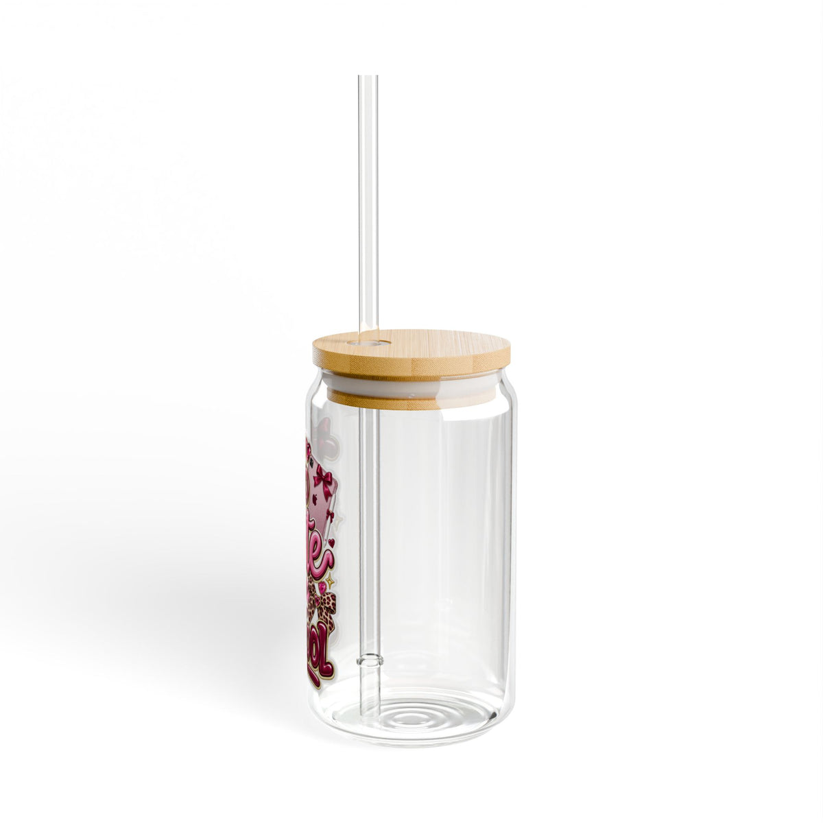 Too Cute for School Sipper Glass, 16oz