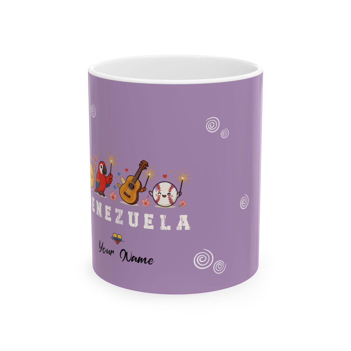 TODO ES VENEZUELA" - PERSONALIZA CON TU NOMBRE Ceramic Mug, (11oz, 15oz)